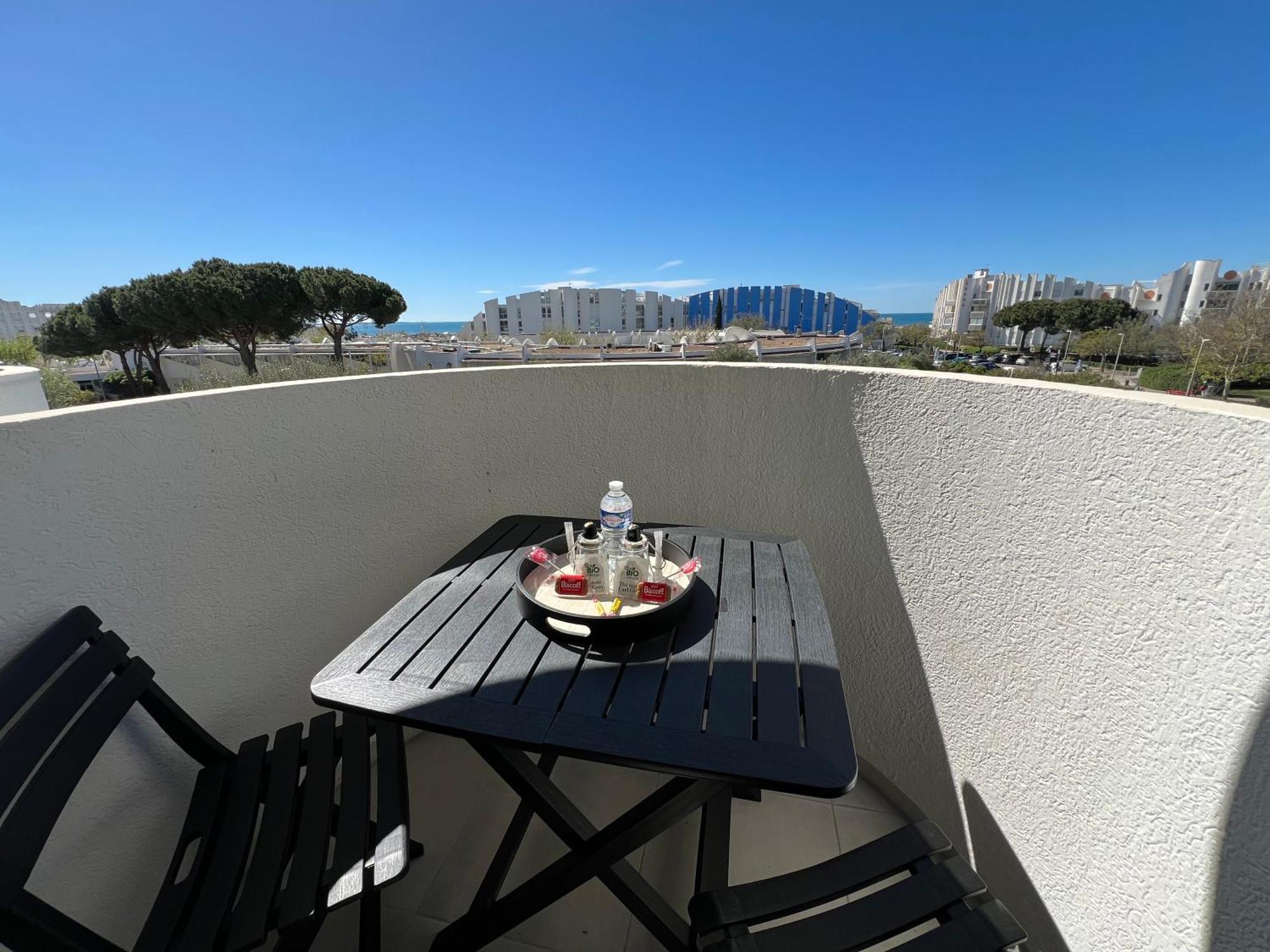 Superbe Studio Cabine Vue Mer 3 Etoiles * La Grande Motte Luaran gambar